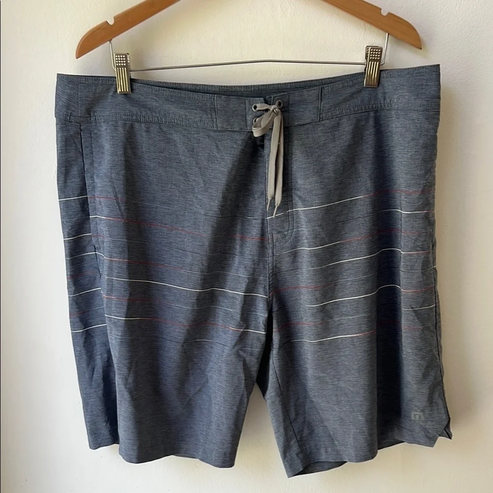 Travis Mathew Gray Board Shorts Quick-Drying Swimwear 40 Waist